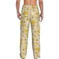thumbnail image 3 of Daiia Cute Bee Gnomes Men's Sleep Pant with Pockets and Drawstring,Pajama Pants-Medium, 3 of 9