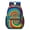 Red and Green-1, variant on Red and Yellow Tie Dye Pattern 17" School Backpacks for Teens,Waterproof Oxford Fabric,S-Shape Padded Straps for School,Travel,Hiking,Camping