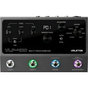 Valeton VLP-400 Multi-Track Sampler with 4 Footswitches - Two Full-Featured Loopers, Drum Machine