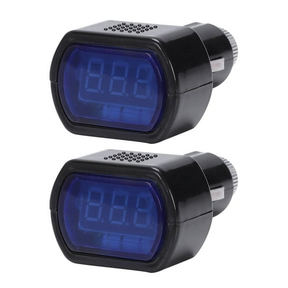 2X LCD Lighter Voltage Digital Panel Meter Volt Voltmeter Monitor for Auto Car Truck