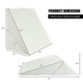 thumbnail image 2 of Costway Bed Wedge Pillow Adjustable Memory Foam Reading Sleep Back Support White, 2 of 10