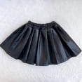 thumbnail image 6 of EnJoCho Children's Small And Medium Sized Girl Baby PU Leather Skirt Solid Color Pleated Skirt Versatile Korean Version Leather Short Skirt, 6 of 9
