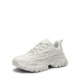 thumbnail image 1 of Zapatillas para mujer DREAM PAIRS SDFN2368W blancas con suela gruesa talla 6 US, 1 of 9