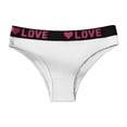 thumbnail image 2 of Lunuaoe Women's "LOVE" Waistband Cotton Briefs, Sporty Triangle Panties, Breathable Mid-Low Waist Underwear, 2 of 9