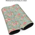 thumbnail image 4 of Gaming Mouse Pad Large Desk Mat,Desk Pad Extended Keyboard Pad,Anti-Slip Rubber Base Mouse Pad for Women Girls Work,Game,Office,Home 35.4"X15.7",Vintage Floral Rosebud, 4 of 6