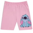 thumbnail image 3 of Disney Girls Lilo and Stitch Biker Shorts and T-Shirt- Little and Big Girls Sizes 4-16 Pink, 3 of 7