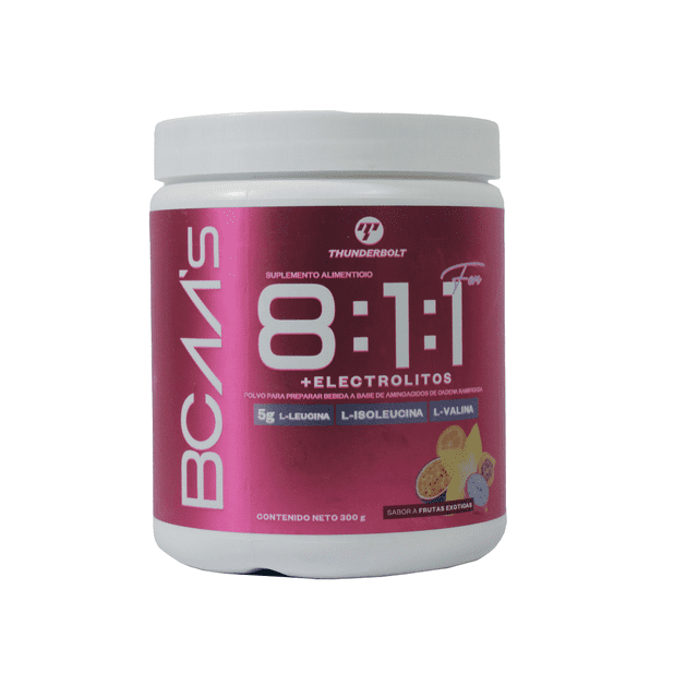 Bcaa Thunderbolt Fem Aminoácidos, 30 Servicios Thunderbolt BCAA