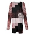 thumbnail image 4 of Liquidation! Tunique Décontractée pour Femmes Manches Longues Col Rond Imprimé Mode avec Poche Offre du Jour Aujourd'hui Liquidation Entrepôt 39, 4 of 5
