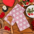 thumbnail image 5 of Valentines Day Kitchen Towels Set of 2, 18x26 Inch Valentines Day Dish Towels Sweet Heart Valentines Day Decor Hand Towels Seasonal Decorations for Home Drying Dishcloth, 5 of 6