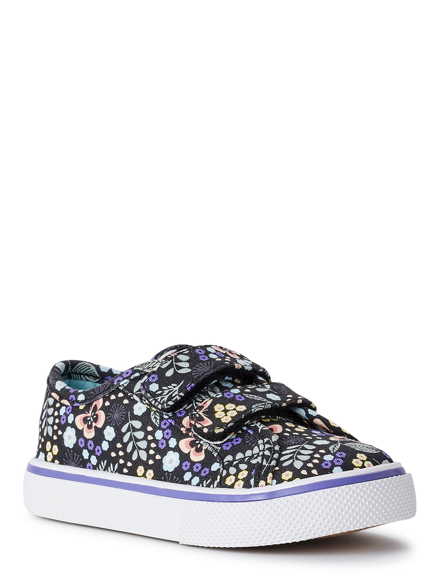 Wonder Nation Toddler Girl Casual Canvas Skate Sneaker, Sizes 7-12