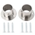 thumbnail image 4 of Unique Bargains Stainless Steel Cabinet Closet Rod Bracket Holder Flange Socket 32mm Dia 2 Pcs, 4 of 6