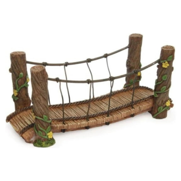 Marshall Home & Garden Fairy Garden Woodland Knoll Collection, Rope Bridge