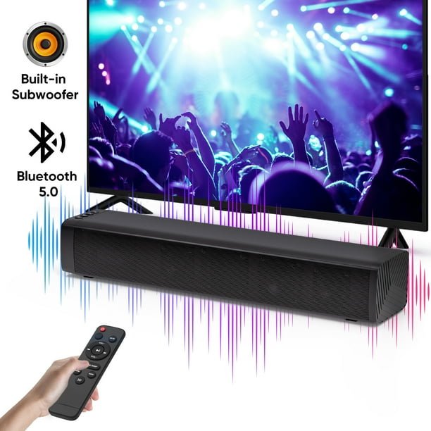 DR. J Professional Soundbar, 2.1 CH Builtin Subwoofer Sound Bar for TV