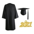 thumbnail image 5 of TAILTOSS 1 Set Black Graduation Gown and Tassel Set for School Parties and Cosplay in Plain Fabric for Adults, 5 of 8