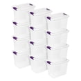 thumbnail image 1 of Caja de almacenamiento Sterilite ClearView Latch 27 Qt, paquete de 12 unidades, 1 of 8