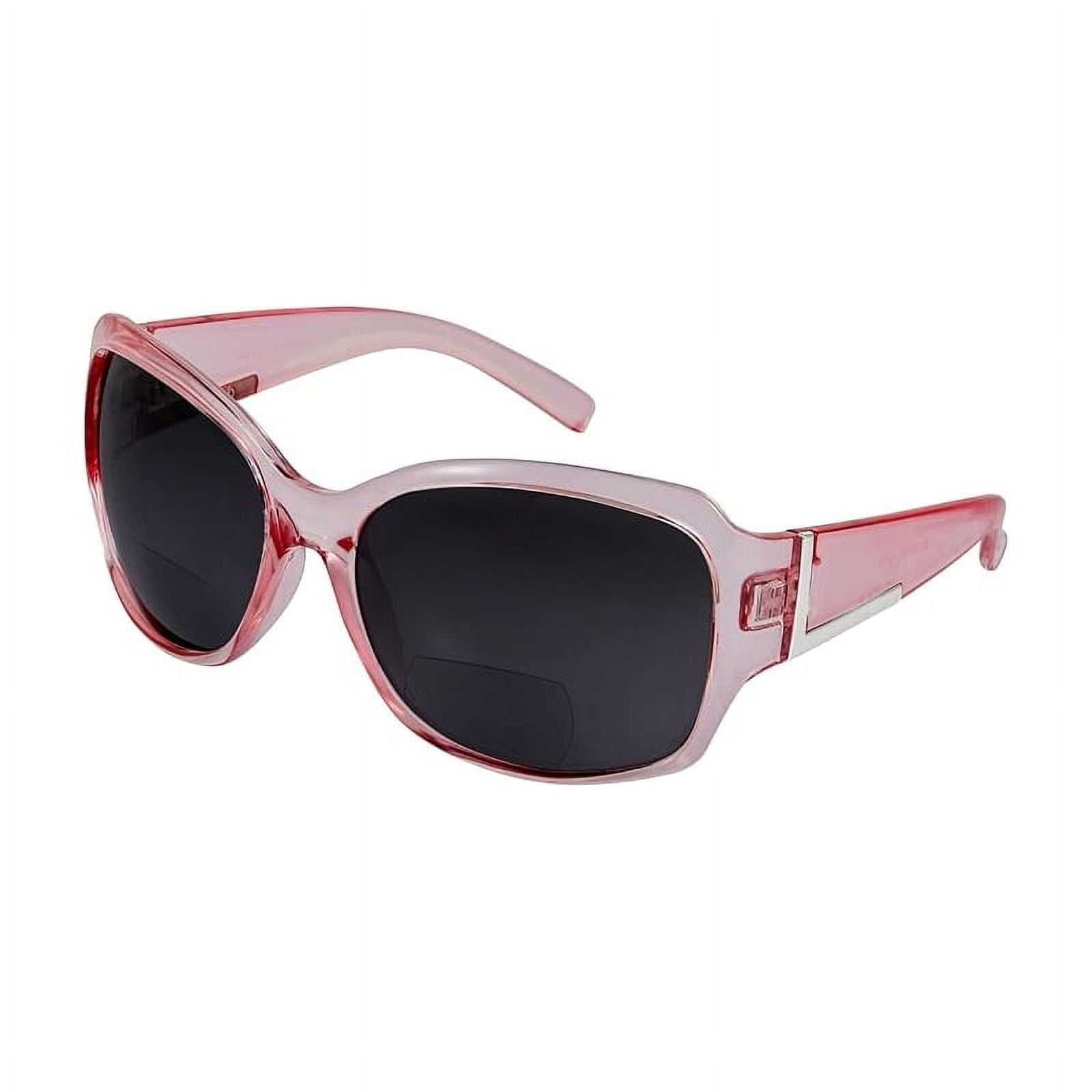 "The Socialites" 3 Pair of Our Most Popular Fashion Bifocal Reader Sunglasses for Women - Glacier Pink - 3.00