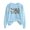 Light Blue, variant on Funny Goose Womens Pullover Crewneck Long Sleeve Autumn Winter Solid Graphic Sweater Casual Halloween Party Tops Pink XXL