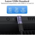 thumbnail image 4 of USB C 90 Degree Adapter (2 Pack), USB C Male to USB C Female Right Angle Connector for Steam Deck, Switch, MacBook Pro/Air, Tablet, Phone and Other Type C Devices, 4 of 5