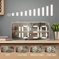 thumbnail image 4 of Unique Bargains Large LED Display Digital Alarm Clock Black 6.7"L x 2.0"W x 3.1"H, 4 of 6