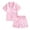 GIRL PAJAMAS B5 Pink, variant on CZHQWE Pink Pjs 18 Month Girl Pajamas Girls Pajamas Satin Pajama Set Silk Pjs Short Sleeve Sleepwear Pink 4-5 Years