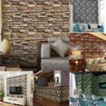 thumbnail image 2 of adviicd 3D Wall Paper Brick Stone Rustic Effect Self-adhesive Wall Sticker Home Decor, 2 of 5