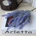 thumbnail image 4 of Ramo romántico de 4 flores artificiales de lavanda pura, adecuado para la decoración del hogar, el jardín, la fiesta, la boda, la sala de estar, etc., 4 of 5