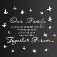 thumbnail image 1 of 3D Mirror Wall Stickers 3D Family Scripture Wall Sticker Acrylic Mirror Bible Verse Inspirational Decal Removable Butterfly Mirror Wall Sticker for House Living Room Wall Decorations, 1 of 7