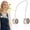 Beige, variant on Retractable Neck Fan, Rechargeable Portable Neck Fan with 3 Speeds, Hands-Free Wearable Fan, 360° Airflow, Foldable Design for Travel, Festivals, Walking, Gym and Daily Use