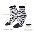 thumbnail image 6 of Fuzoiu Graduation Hats Print Adult Socks, Crew Moisture-wicking Socks, Unisex Cushion Crew Socks,Casual Sports Ankle Socks, 6 of 7