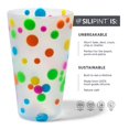 thumbnail image 2 of Silipint: Pint Glasses 16oz: 2 Pack - Polka Dots - Silicone Unbreakable Cups, Hot & Cold Drinks, Flexible, Dishwasher-Microwave-Freezer-Oven Safe, 2 of 8