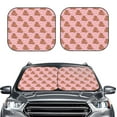 thumbnail image 2 of Hirioo Heart Capybara for 2PCS Windshield Sun Shade Foldable | Front Windshield Shade for Sun, Heat and UV Rays-Small, 2 of 6