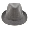 thumbnail image 2 of Gentleman Ladies Fedora Trilby Lino Jazz Sombrero para el sol Sunbonnet Beach Hat - gris, 58cm Sunnimix Sombrero Fedora de Hombre, 2 of 8