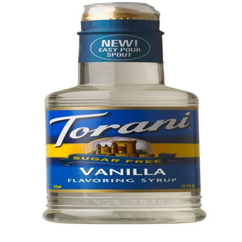 Torani Sugar Free Vanilla , Zero Calorie, Authentic Coffeehouse , 16.5 oz
