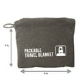 thumbnail image 4 of G-Force Jersey Knit Unisex Cotton and Polyester Travel Blanket, Grey, 4 of 8