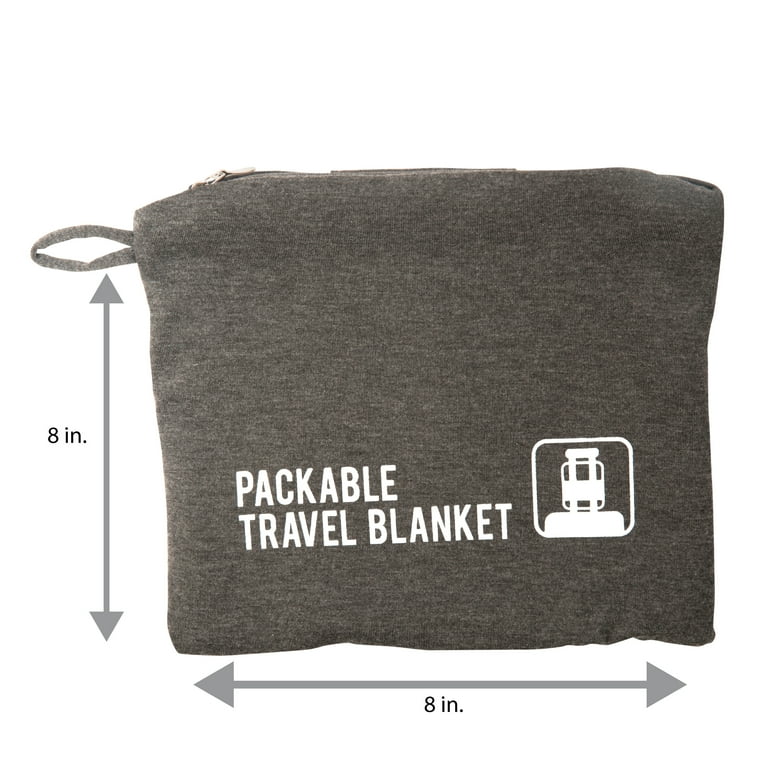 G Force Jersey Knit Unisex Cotton and Polyester Travel Blanket Grey Walmart