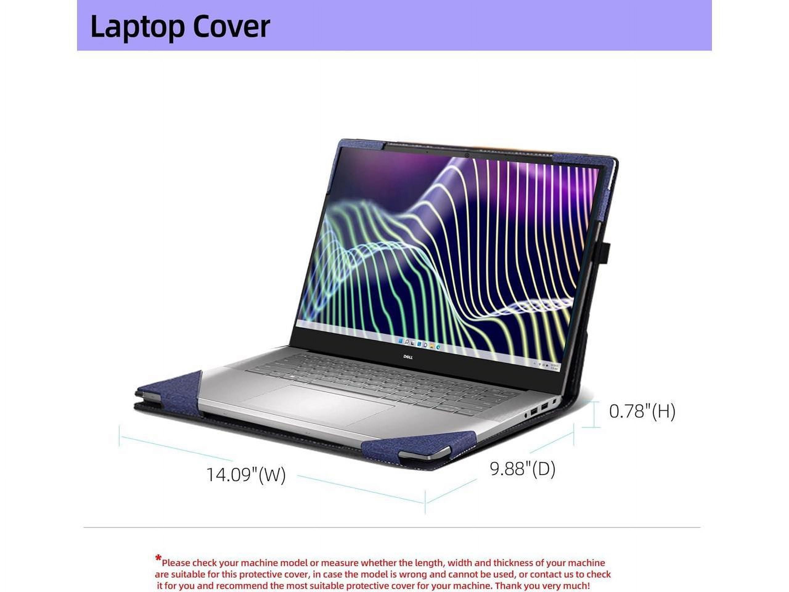 Laptop Case for 16 inch Dell Latitude 7000 7640 Laptop (2023) | Latitude 7650 Laptop16" Notebook Laptop PU Leather Detachable Protective Cover with Pencil Holder