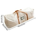 thumbnail image 3 of Large Christmas Tree Storage Bag - Fits 7 Ft Artificial Trees Plastic, Waterproof Christmas Tree Bag For Storage Box For Xmas Strong, Durable Handles Label Card Slot White, 3 of 8