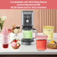 thumbnail image 2 of EASTIN 4 Pack 24OZ Creami Pints and Lids Deluxe XL Cups for Ninja NC501 NC500 Creamy Icecream Containers Cups Jars -in-1 Creamer Ice Cream Maker Machine BPA Free (A), 2 of 6