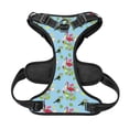 thumbnail image 5 of Lsque Flamingos And Tropical Plants Dog Harness, No-Pull Pet Harness with 2 Leash Clips, Adjustable Soft Padded Dog Vest with Easy Control Handle for Large Dogs-Large, 5 of 9