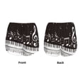 thumbnail image 3 of Honeii Piano Keys With Musical Notes Print a Double-Layered Women's Running Short, Ideal for Gym, Tennis, and Various Activities, Complete with a Practical Pocket-Large, 3 of 7