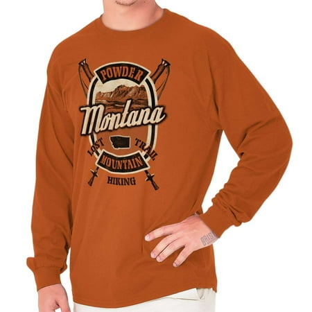 Brisco Brands Montana Powder Mountain Trail Unisex Long Sleeve T-Shirt