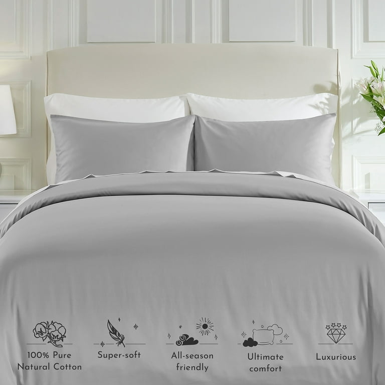 Luxury Bedding Set Duvet Quilt Cover 100% Cotton - 6 Pieces