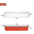 thumbnail image 3 of 50pcs Disposable Aluminum Foil Mini Loaf Baking Pans With Lids, 3 of 5