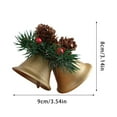 thumbnail image 2 of Festive Red And Green Christmas Bell Ornament Decoration Border Winter For Holiday Family Xmas Party, 2 of 5