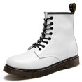 thumbnail image 3 of Botas Martin clásicas de cuero genuino para hombre, botines cortos de estilo británico a la moda, botas militares, botas para mujer, 3 of 5