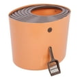 thumbnail image 7 of IRIS USA, Top Entry Cat Litter Box, Orange/Brown, 7 of 7