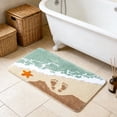 thumbnail image 5 of AuroraX Blue Bath Rugs for Bathroom Floor Non Slip OceanRug,Single Washable Plush Quick Drying Shower Rugs for Bathroom Anti Slip Extra Soft Shower Mats for Inside Shower, 5 of 6