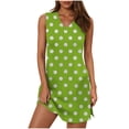 thumbnail image 2 of SEAOPEN Deals Women's Boho Sundress Tiered Ruffle Maxi Dress Boho Chic Midi Dress Layered Ruffle Sundress Daily Wear Dress Green,XL, 2 of 8