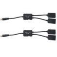thumbnail image 1 of 2X Type C OTG USB 3.1 Mâle à Double 2.0 Femelle OTG Charge 2 Ports HUB Cable Y Splitter, 1 of 5