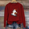 thumbnail image 3 of Women's Trendy Halloween Sweatshirt Cute Ghost Graphic Pullover Tops Funny Novelty Pumpkin Print Crewneck Sweatshirts Pumpkin SweatShirt for Women Fall Halloween Unisex Sweater, 3 of 3